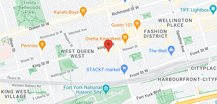 map of #811 -701 KING ST W